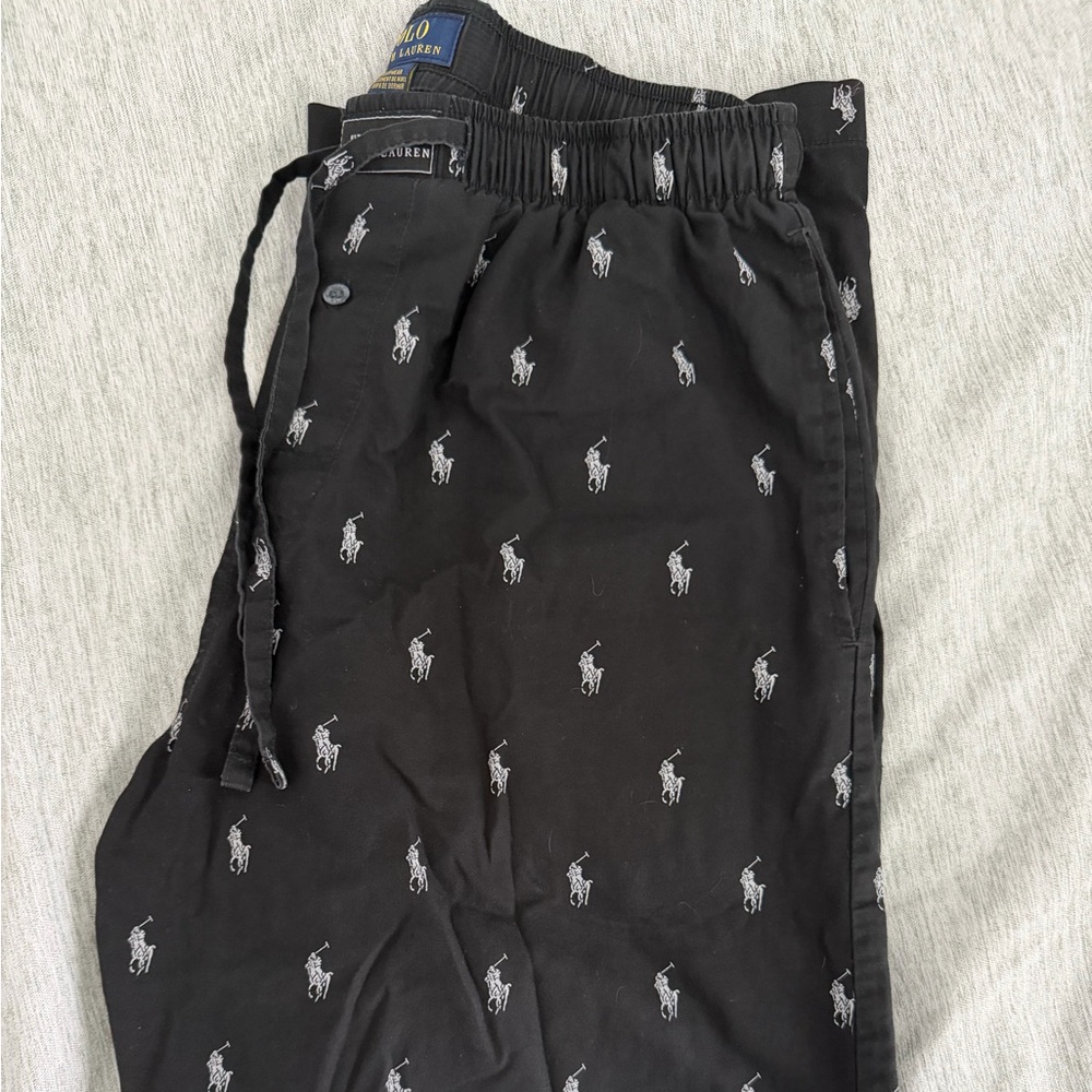 Black Polo Ralph Lauren Pajama Pants Size Small